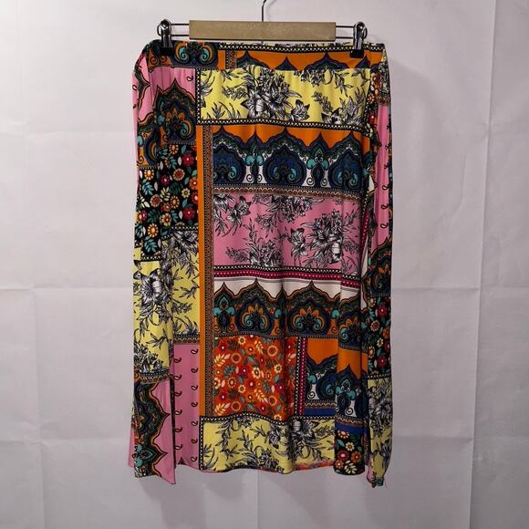 Melissa Paige Bandana Print A Line Skirt Womens size Large - Picture 1 of 5